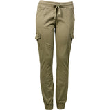 Tomomi Tso - Women's  Cargo Twill Joggers - Khaki - V.I.M. - 1