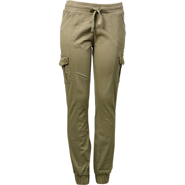 Tomomi Tso - Women's  Cargo Twill Joggers - Khaki - V.I.M. - 1
