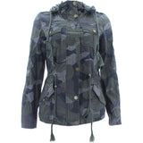 Ymi - Women's Cotton Light Front Pockets Jackets - Camouflage - V.I.M. - 1