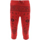 M. Rafi Sons Garment - Men's Bandana Print Capri Joggers - Red/Black - V.I.M. - 1