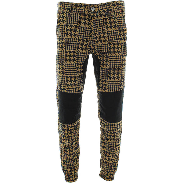 Kayden K - Men's Houndstooth Joggers - Timber - V.I.M. - 1