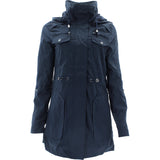 Yoki - Women's Hooded Onoraka Light Jackets - Navy - V.I.M. - 1