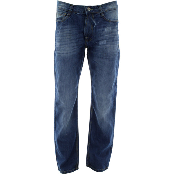 Bleecker & Mercer - Men's Embroidery Pocket pants - Medium Blue - V.I.M. - 1
