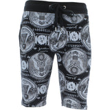 Switch Remarkable - Men's F. Terry Money Print Shorts - Black - V.I.M. - 1