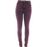 Vinizbena - Women's Highwaist Overdyed pants - Fuchsia - V.I.M. - 1