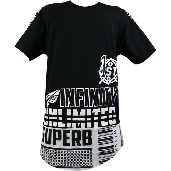 Switch - Men's Short Sleeves Superb Unlimited Extended T-Shirts - Black - V.I.M. - 1