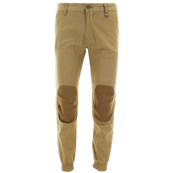 Kayden K - Men's 2 Tone Twill Joggers - Khaki - V.I.M. - 1