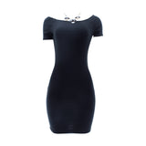 Bluebell - Women's  Stripe Ribb With Chain - Black   - V.I.M. - 1