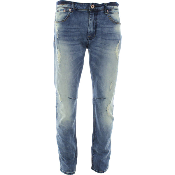 American Legacy - Men's Rips And Repair Jeans - Dusk - V.I.M. - 1