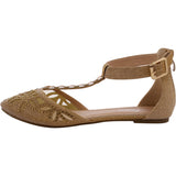 Forever - Women's Shine Flats - Champagne - V.I.M. - 1
