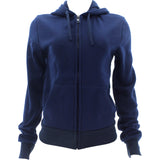 Rok - Women's Basic Fleece Hoody Sweatshirts - Navy - V.I.M. - 1