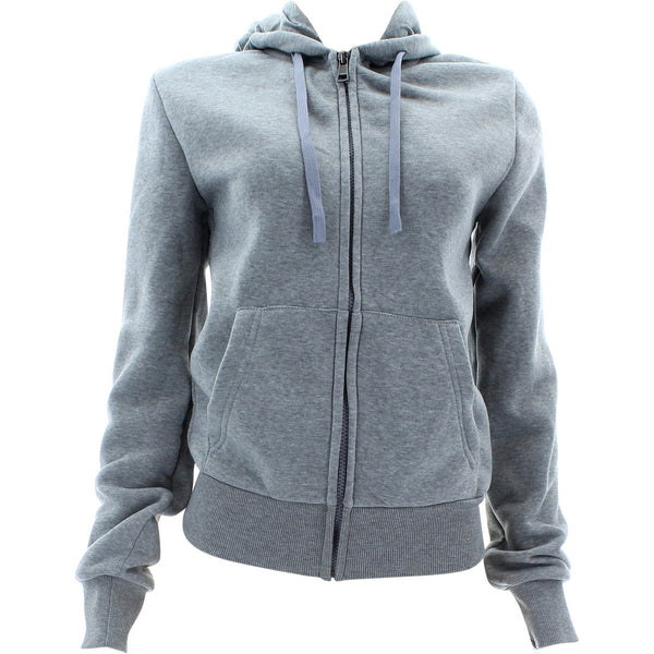 Rok - Women's  Basic Fleece Hoody Sweatshirts - Heather Grey - V.I.M. - 1
