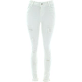 Bamboo - Women's Highwaist Rips All Over Jeans - White - V.I.M. - 1