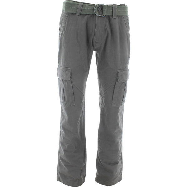 Imperious - Men's Belted Cargo Pants - Grey - V.I.M. - 1