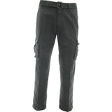The Image - Men's Belted Cargo Pants - Grey - V.I.M. - 1