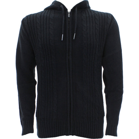 Men's Cablezip Down Hoodie Sweaters
