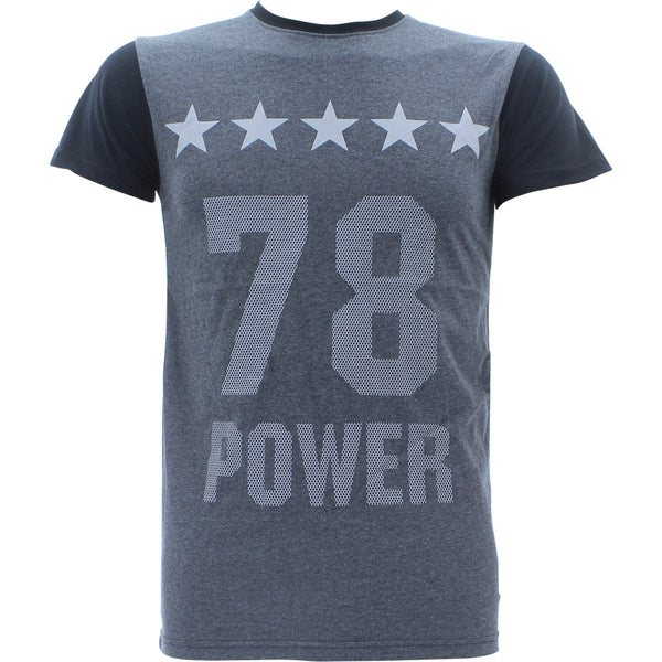 Galaxy By Harvic - Men's 78 Power Star Respect T-Shirts - Charcoal - V.I.M. - 1