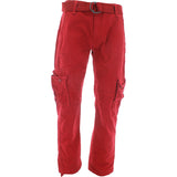 Jordan Craig - Men's Belted Cargo Pants - Red - V.I.M. - 1