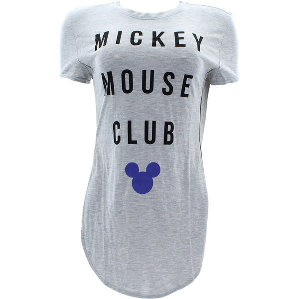 Disney - Women's Mickey Mouse Club Side T-Shirts - Grey/Black - V.I.M. - 1