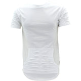 Focus - Men's Side Zip Rips Scallop Shirts - White - V.I.M. - 1