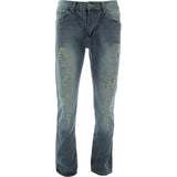 Denim Culture - Men's Ripped pants - Blue/Black - V.I.M. - 1