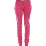 Jyny - Women's Basic Color Stretch Jeans - Hot Pink - V.I.M. - 1