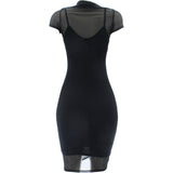 Fashion Magazine - Women's Belted Gold Plate Jumpsuit - Black - V.I.M. - 1