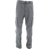 Pj Mark - Men's Belted Cargo Pants - Grey - V.I.M. - 1