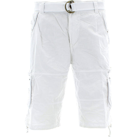 Men's Belted Garment Dye Cargo Shorts