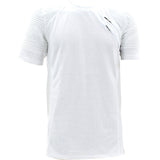 Azazel - Men's 2 Zip With Shoulder Corrugation T-Shirts - White - V.I.M. - 1