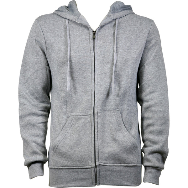 Azazel - Men's Full Zip Hoodie Sweatshirts - Heather Grey - V.I.M. - 1