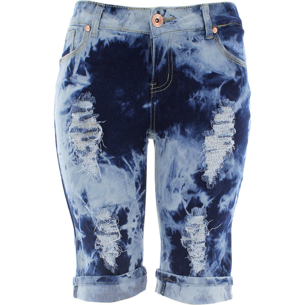 Lavc - Women's Rips Bermuda Shorts - Tie Dye - V.I.M. - 1