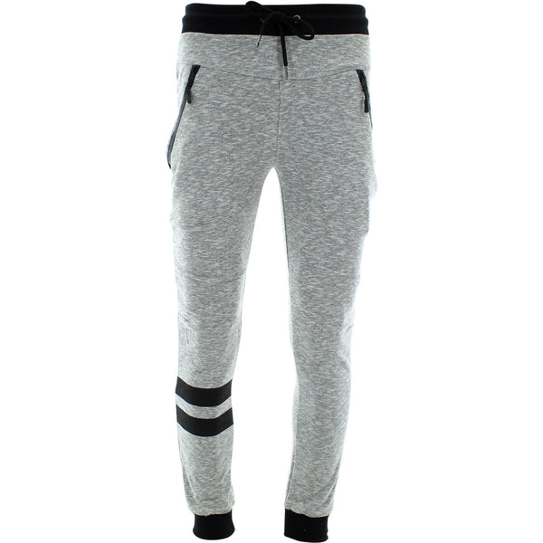 Ankor East - Men's F.Terry With WP Zipper Joggers - Heather Grey - V.I.M. - 1