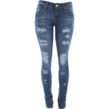 Sweet Look Premium - Women's Rips Skinny pants - Blue - V.I.M. - 1