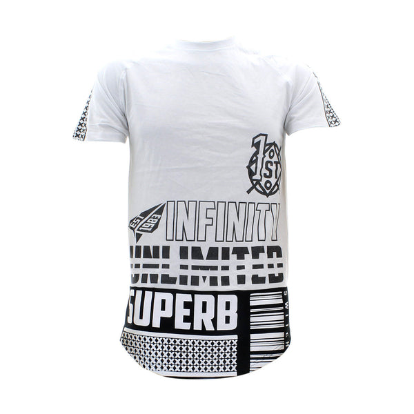 Switch Remarkable - Men's Short Sleeves Superb Unlimited Extended T-Shirts - White - V.I.M. - 1