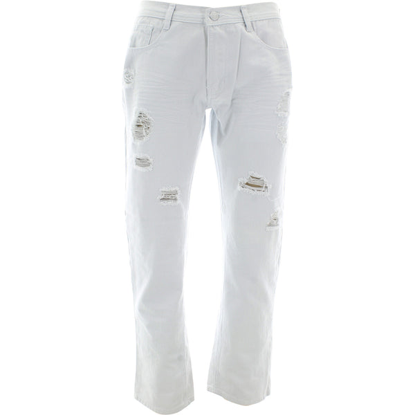 Brooklyn Express - Men's Denim With Rips pants - White - V.I.M. - 1