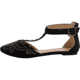 Forever - Women's Shine Flats - Black - V.I.M. - 1