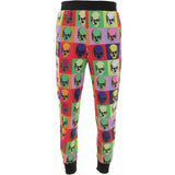 Kayden K - Men's Colorful Skulls Joggers - Black/Multi - V.I.M. - 1