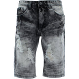 Switch Remarkable - Men's Distressed With Rips Shorts - Black - V.I.M. - 1