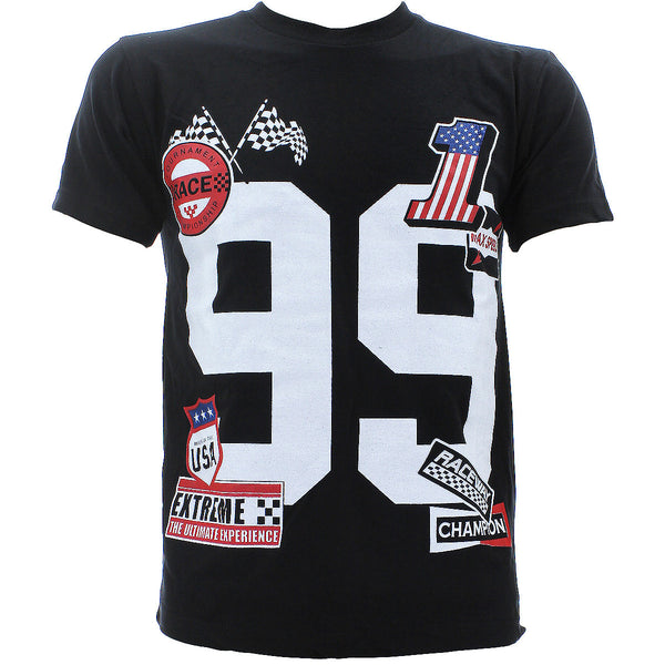 3Forty - Men's 99 Nascar Patches T-Shirts - Black - V.I.M.