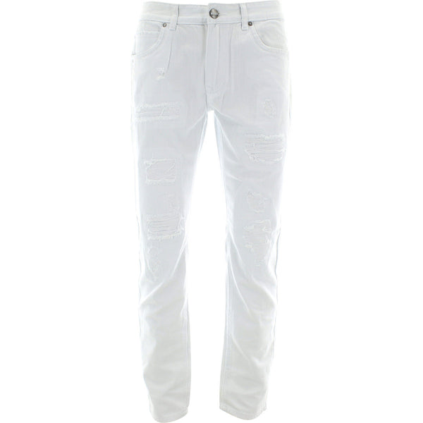 Rivelli - Men's Rips Skinny pants - White - V.I.M. - 1
