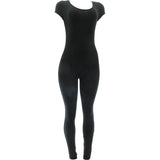 Vinid - Women's Short Sleeve Basic Cat Jumpsuits - Black - V.I.M. - 1