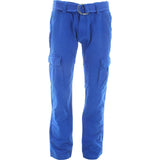 Imperious - Men's Belted Cargo Pants - Royal Blue - V.I.M. - 1