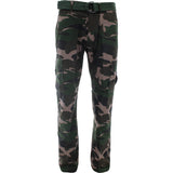 Hawks Bay - Men's Belted Cargo Pants - Green/Camouflage - V.I.M. - 1