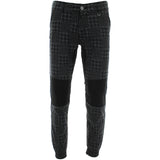 Kayden K - Men's Houndstooth Joggers - Charcoal - V.I.M. - 1