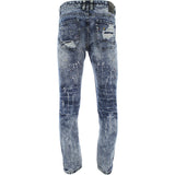 Switch - Men's Rip With Multi Color Paint pants - Medium Indigo - V.I.M. - 2