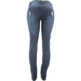 Ankor East - Women's Rips Stretch Denim Jeans - Dark Blue - V.I.M. - 2