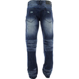 New World Creation - Mens Distressed Rip And Repair pants - Indigo - V.I.M. - 2