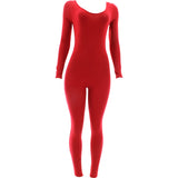 Vinid - Women's Basic Cat Jump Suit - Red - V.I.M. - 2