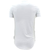 Focus - Men's Side Zip Rips Scallop Shirts - White - V.I.M. - 2